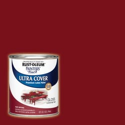 Rust-Oleum Painters Touch Ultra Cover Gloss Colonial Red Water-Based Ultra Cover Paint 1 qt