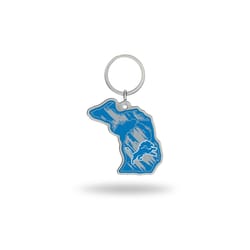 Rico NFL Detroit Lions State Shape Keychain 1 pc