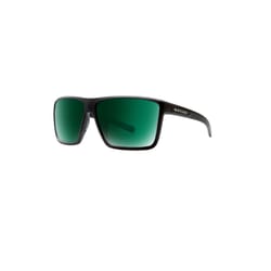 Native Wells XL Unisex Matte Black Frame Green Lens Sunglasses