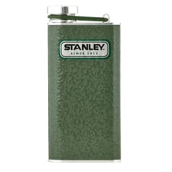 Stanley Classic 8 oz Green/Silver Plastic/Stainless Steel Flask