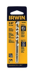 Irwin 3/8 in. X 4 in. L Tungsten Carbide Tipped Rotary Drill Bit Straight Shank 1 pc