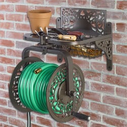 Liberty Garden Navigator 125 ft. Bronze Wall Mounted Hose Reel