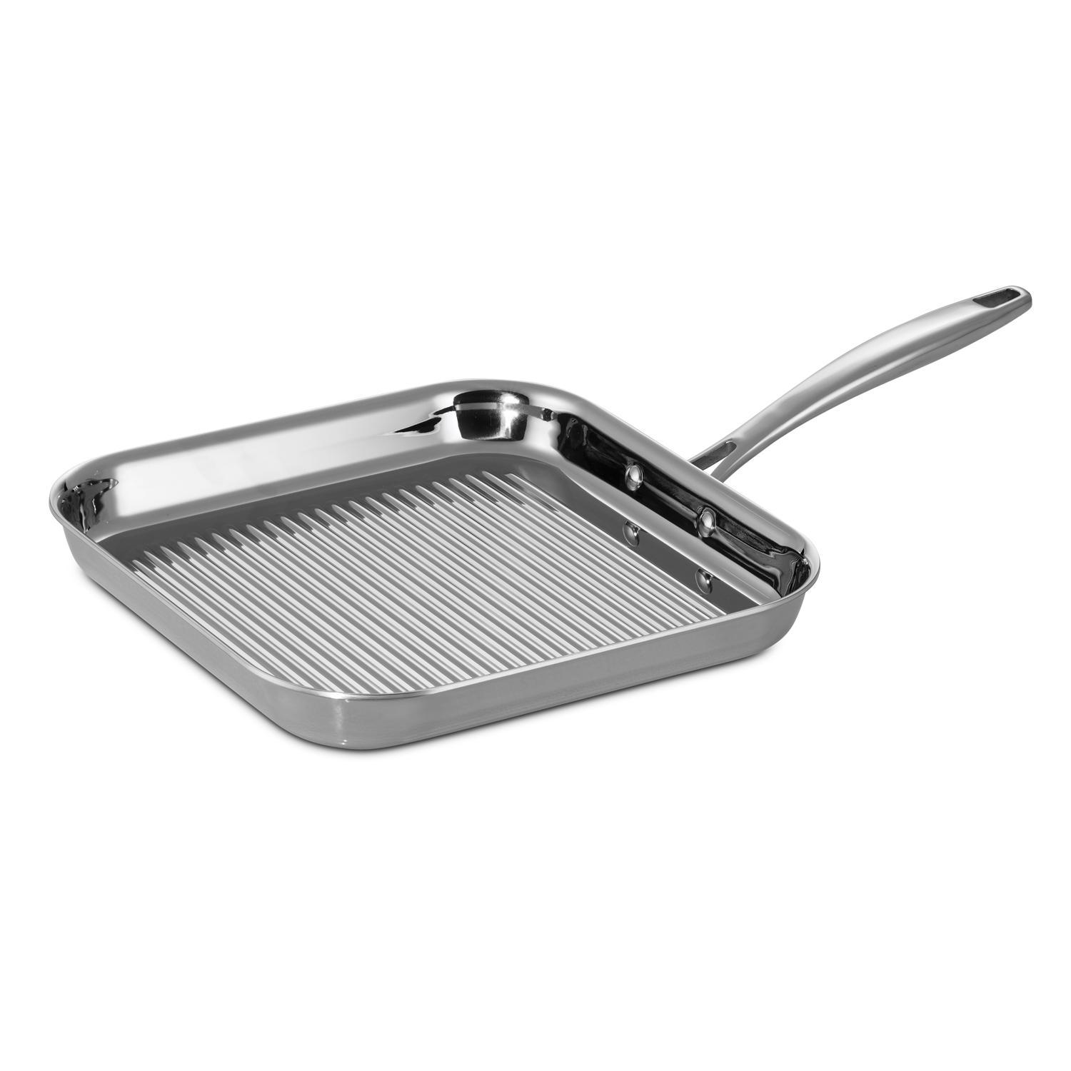Tramontina Gourmet Stainless Steel Grill Pan 11 in. Silver Sansujyuku sansujyuku.com