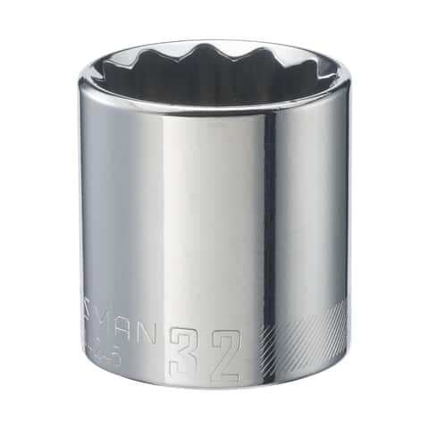Craftsman 32mm Metric 12-Point Shallow Socket, 1/2-inch Drive