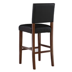 Linon Home Decor Black Polyurethane Byron Barstool 45 in.