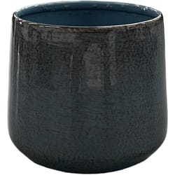 Robert Allen 3 in. D Steel Mini Bella Pot Planter Stormy Sky