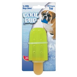 Boss Pet Cool Pup Green TPR Popsicle Dog Toy Mini 1 pk