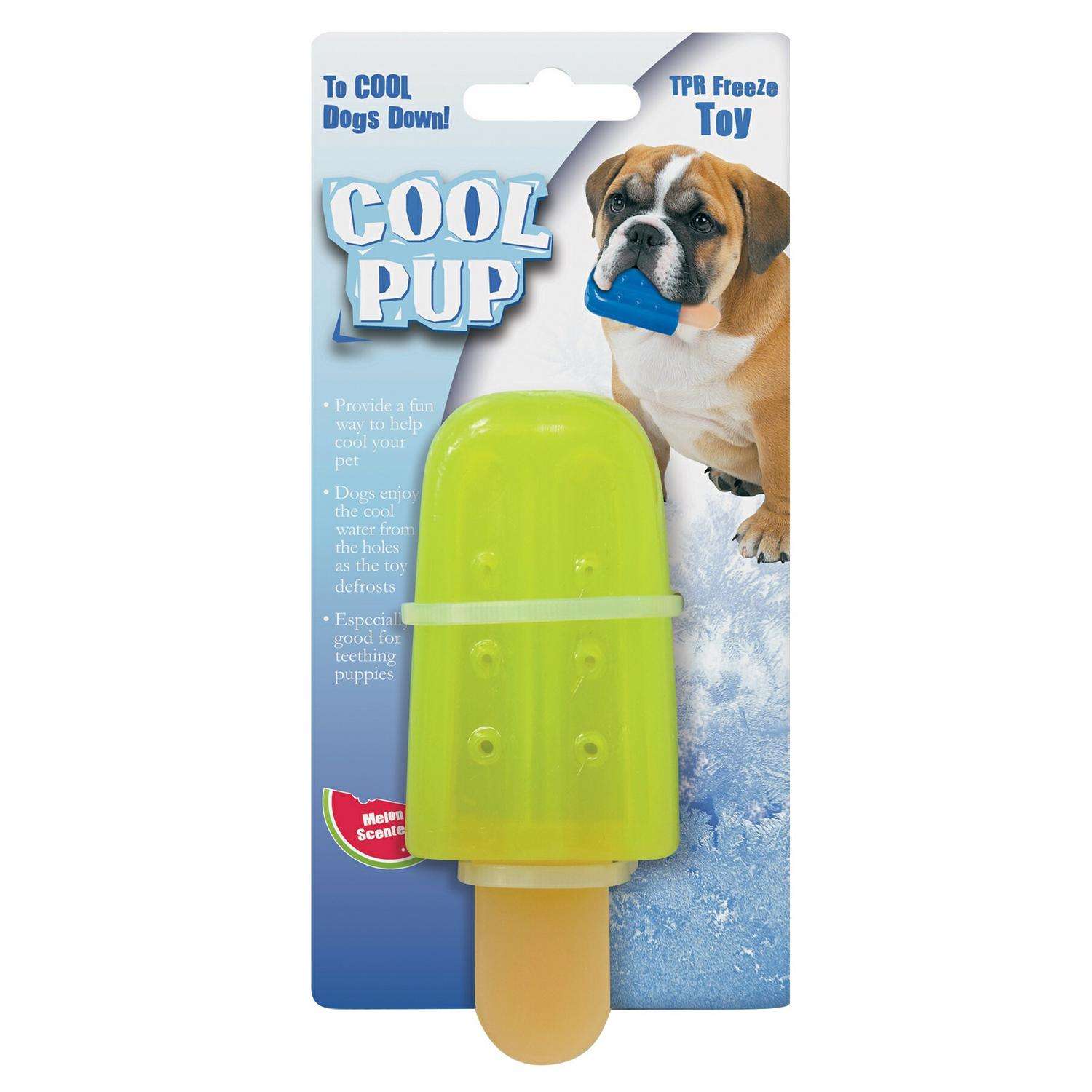 Boss Pet Cool Pup Green TPR Popsicle Dog Toy Mini 1 pk Ace Hardware