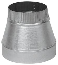 Imperial 4 in. D X 3 in. D Galvanized Steel Furnace Pipe Reducer