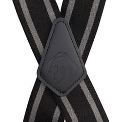 Wolverine 48 in. L X 2 in. W Polyester Industrial Suspenders Black/Gray 1 pair