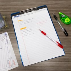 Bazic Products 8.5 in. W X 11.75 in. L Perforated Writing Pad 50 sheet