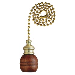 Westinghouse Antique Brass Wood Pull Chain