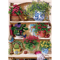 Cobble Hill Flower Cupboard Jigsaw Puzzle 500 pc