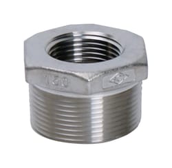 Smith-Cooper 1-1/4 in. MPT X 1/2 in. D FPT Stainless Steel Hex Bushing