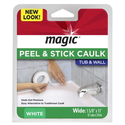 Magic Peel & Stick Tub and Wall White Latex Peel and Stick Caulk Strips 6.2 oz