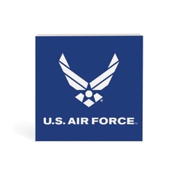 P Graham Dunn 6 in. H X 6 in. L Blue/White Wood US Air Force Word Block
