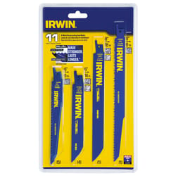 Irwin Assorted in. Bi-Metal Reciprocating Saw Blade Set Multi TPI 11 pk