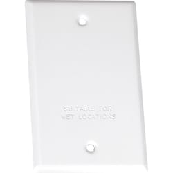 Sigma Engineered Solutions Rectangle Stamped Steel 1 gang 4.52 in. H X 2.77 in. W Flat Box Cover