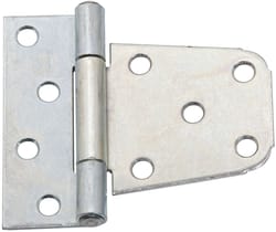 National Hardware 3-1/2 in. L Zinc-Plated Silver Steel Extra Heavy Gate Hinge 2 pk