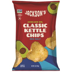 Jackson's Classic Sea Salt Kettle Cooked Potato Chips 5 oz Bagged