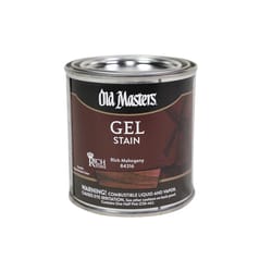 Old Masters Semi-Transparent Rich Mahogany Oil-Based Alkyd Gel Stain 1/2 pt