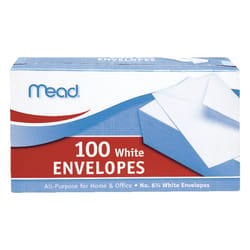 Mead 3.63 in. W X 6.75 in. L A6 White Envelopes 100 pk