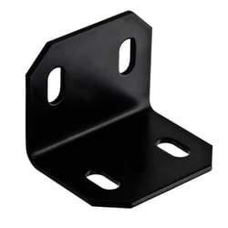 Hampton 2-3/8 in. H X 3 in. W X 1/8 in. D Black Steel Square Corner Brace