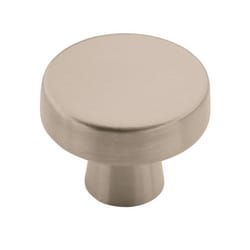 Amerock Blackrock Collection Round Cabinet Knob 1-5/16 in. D 1-1/8 in. Satin Nickel 1 pk