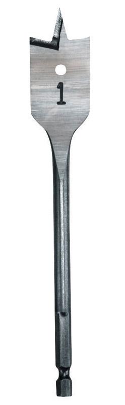 Milwaukee 3/4 in. X 6 in. L Heat-Treated Steel Flat Boring Drill Bit Quick-Change Hex Shank 1 pc