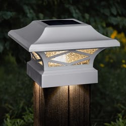 Classy Caps Solar Powered 1 W LED Post Cap Light 1 pk