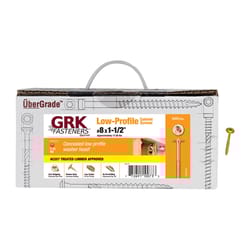 GRK Fasteners No. 8 X 1-1/2 in. L Star Coated W-Cut Cabinet Screws 3000 pk