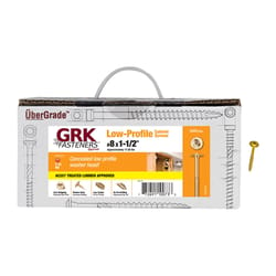 GRK Fasteners No. 8 X 1-1/2 in. L Star Coated W-Cut Cabinet Screws 3000 pk