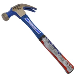 Vaughan 16 oz Smooth Face Curved Claw Hammer 13 in. Fiberglass Handle