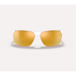 Native Ridge-Runner Unisex Satin Quartz White Frame Bronze Lens Polarized Sunglasses