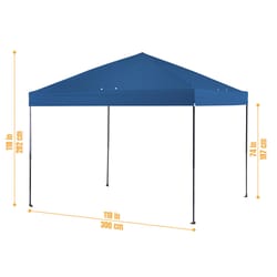 Crown Shades One Touch Polyester Canopy 9.1 ft. H X 10 ft. W X 10 ft. L