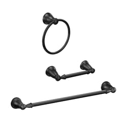 Moen Banbury Matte Black Zinc Bath Accessory Set