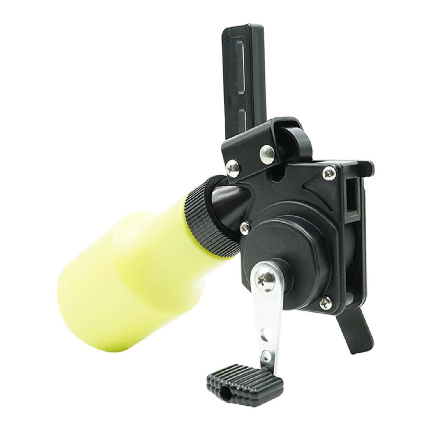 Muzzy Black/Yellow Plastic Bottle Reel 5.5 in. Sansujyuku sansujyuku.com