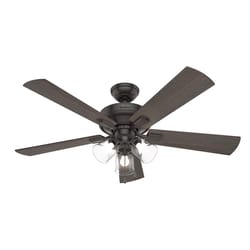 Hunter Crestfield 52 in. Bronze LED Indoor Ceiling Fan