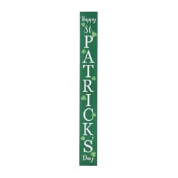 Glitzhome Happy St. Patrick's Day Porch Sign MDF Wood 1 pc