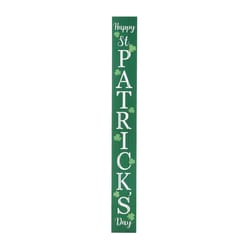 Glitzhome Happy St. Patrick's Day Porch Sign MDF Wood 1 pc