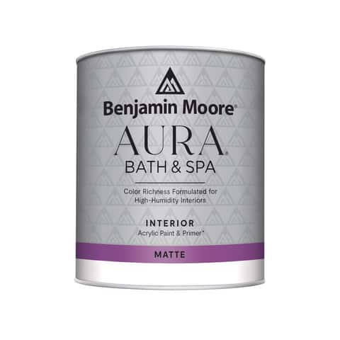 Benjamin Moore Aura Bath Spa Matte Base 1 Paint Interior 1 qt