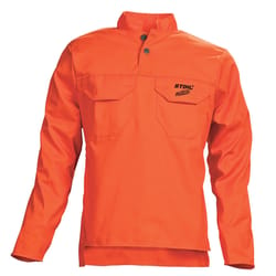 STIHL M Long Sleeve Men's Collared Orange Work Shirt