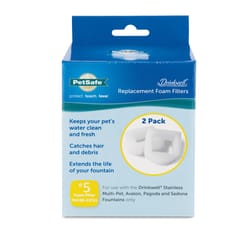 PetSafe Drinkwell White Foam Replacement Fountain Filter For All Pets