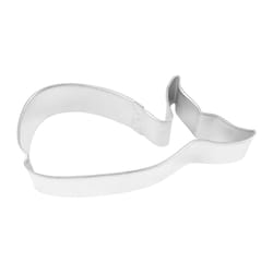 R&M International Corp 2 in. W X 4 in. L Whale Cookie Cutter Silver 1 pc