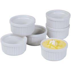 Progressive Prepworks White Porcelain Ramekins 5 oz