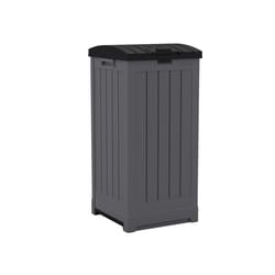 Suncast Trash Hideaway 39 gal Resin Trash Can Lid Included