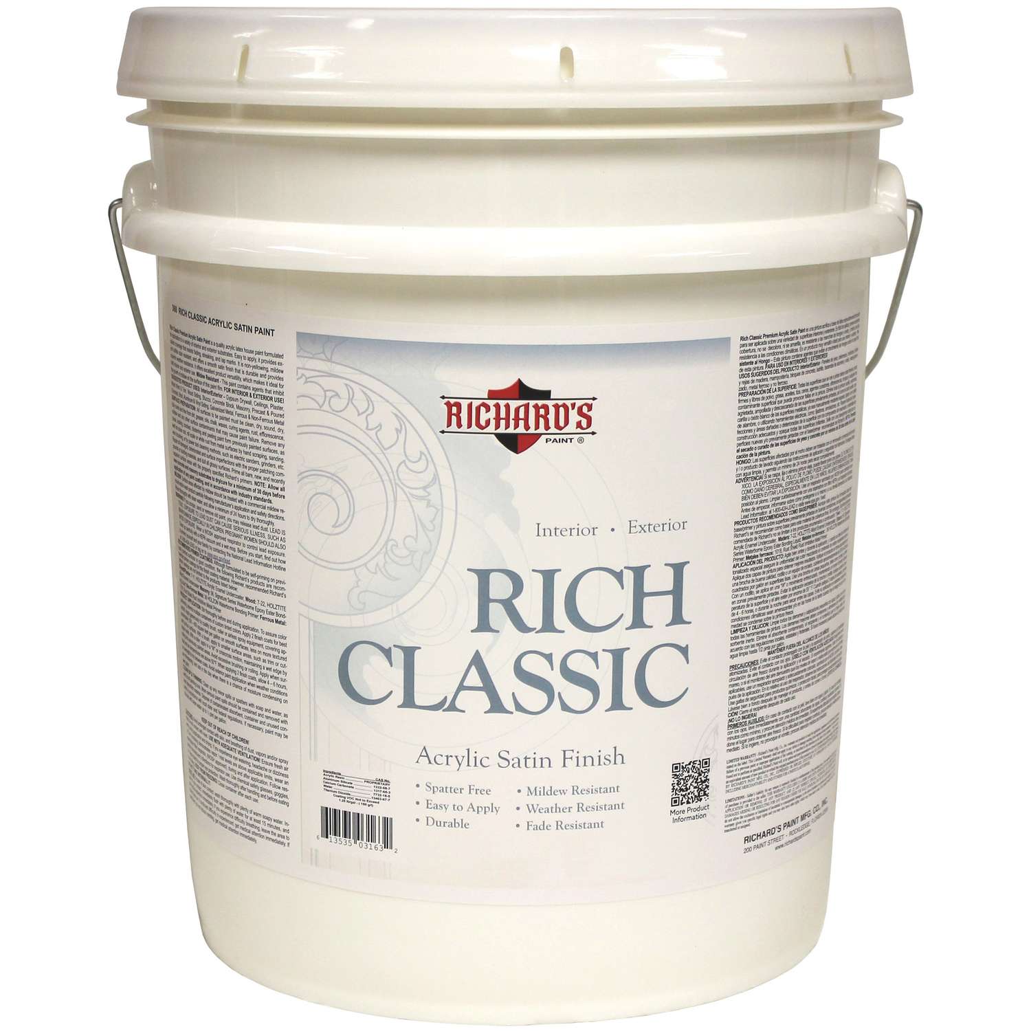 Richard's Paint Rich Classic Satin Deep Base Interior/Exterior Paint