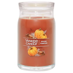 Yankee Candle Signature Orange Spiced Pumpkin Scent Candle Jar 20 oz