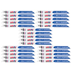 Lenox MULTIWOLF 8 in. Bi-Metal WAVE EDGE Reciprocating Saw Blade 10 TPI 25 pk