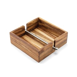 Ironwood Brown Acacia Wood Napkin Holder